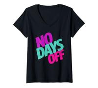 Womens No Days Off V-Neck T-Shirt