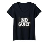 Womens No Guilt, Just Freedom for a Peaceful Soul V-Neck T-Shirt