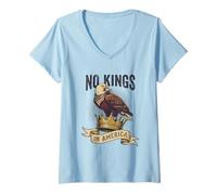 Women's No Kings in America Eagle V-Neck T-Shirt