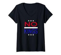 Women's No Kings in America Since 1776 V-Neck T-Shirt