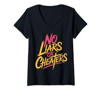 Womens No Liars Or Cheaters Honest Relationship - V-Neck T-Shirt