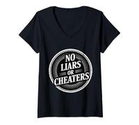 Womens No Liars Or Cheaters Honest Relationship - V-Neck T-Shirt
