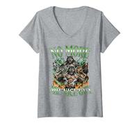 Women's No More Mr Nice Guy Werewolf Sigma Male Alpha Wolf V-Neck T-Shirt