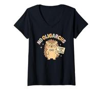 Womens No Oligarchs Share The Wealth Cute Porcupine V-Neck T-Shirt
