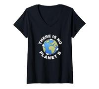 Women's No Planet B - Save The Earth, Peace, Animals, Environment V-Neck T-Shirt
