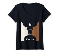 Women's No Room for Racism V-Neck T-Shirt