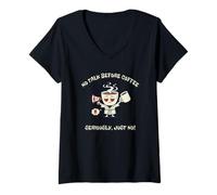Women's No Talk Before Coffee V-Neck T-Shirt