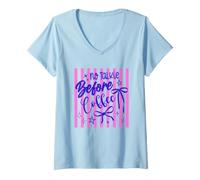 Women's No Talkie Before Coffee Morning Caffeine Lover V-Neck T-Shirt
