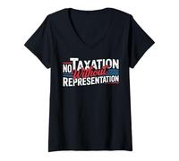 Women's No Taxation Without Representation V-Neck T-Shirt