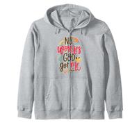 Womens No Worries God-Got Me Hippie Christian Religion Jesus Zip Hoodie