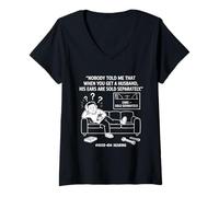 Womens Nobody Told Me That When You Get A Husband His Ears are Sold V-Neck T-Shirt