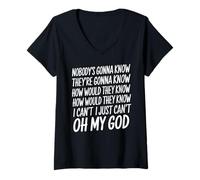 Womens Nobody's Gonna Know They're Going To Know Mental Health V-Neck T-Shirt