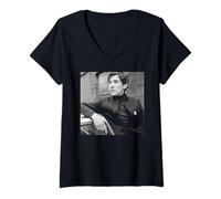 Women's Noel Coward The Italian Job Boom! Actor 1968 V-Neck T-Shirt