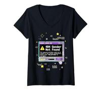Women's Non Binary Error 404 Gender Not Found V-Neck T-Shirt