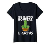 Womens Non mi dovete rompere il cactus Non ne posso più Irriverente V-Neck T-Shirt