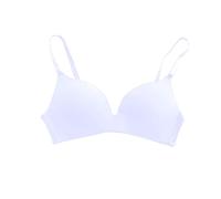 Women's Non Wired Comfort Bras Impact Support Soft Underwear Adjustable Spaghetti Straps Brassiere Seamless Wireless Bra Backless Sexy Minimizer Bras for Everyday Wear Silver
