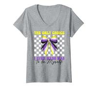Womens Nonbinary Flag Girl Only Choice I Ever Made Was To Be Myself V-Neck T-Shirt