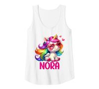Womens Nora Unicorn Name Personalized Design Tank Top