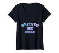 Women's North Myrtle Beach South Carolina Vintage Pride V-Neck T-Shirt