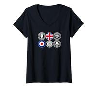 Womens Northern Soul inspiration V-Neck T-Shirt