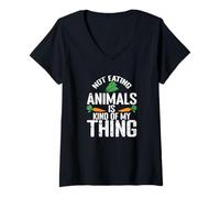 Womens Not Eating Animals is Kind of my Thing V-Neck T-Shirt