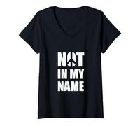 Womens Not in My Name V-Neck T-Shirt