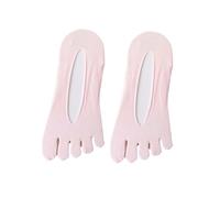Women's Not Show Toe Socks Five Finger Liner Antis Slip for Sneaker Boat Shoes Running Athletic Invisible Sock No Show Toe