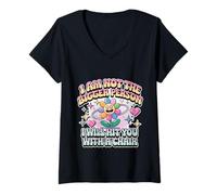 Womens Not The Bigger Person Will Hit You with A Chair - V-Neck T-Shirt