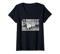 Womens Not The Nine O Clock News Cast John Cleese Rowan Atkinson V-Neck T-Shirt