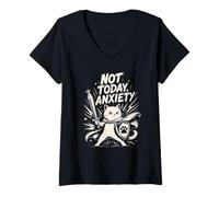 Women's NOT Today Anxiety V-Neck T-Shirt