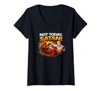 Women's Not Today Satan V-Neck T-Shirt