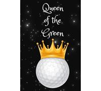 Womens Notebook 120 page lined journal - Queen of the Green Golf note book Golf Gifts for women, work notesbook, college journals