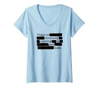 Women's Nothing to See HERE - redacted Document Political Sarcasm V-Neck T-Shirt