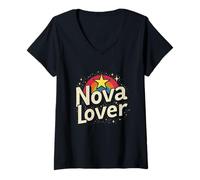 Womens Nova Lover V-Neck T-Shirt