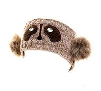 Womens Novelty Animal Knitted Headband, Racoon
