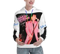Women's Novelty Black Shakin Hoodie Women Long Sleeve Sweatshirt Stevens Singer Tops Hooded Neck Pullover for Female Big Girls Fans Merch Gifts
