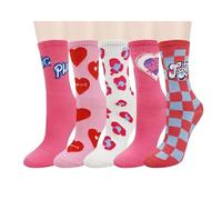 Women's Novelty Funny Crew Socks Girls Cute Animal Colourful Patterned Dress Socks Silly Funky Casual Cotton Floral Sock Gift
