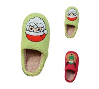 Womens Novelty Xmas Slippers Christmas Slippers For Men Cute The Santa Claus Sliders Lovely Elk Sliders Plush Fuzzy Cushion Slipper Slip-On House Slipper For Indoor And Outdoor