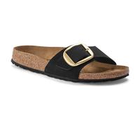 Birkenstock Madrid Big Buckle Nubuck Leather Sandals Black EU 37 Woman