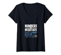 Women's Numbers Dont Negotiate Engineer V-Neck T-Shirt