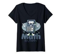Womens Numbers, Logic, and Endless Possibilities. Math is fun. V-Neck T-Shirt