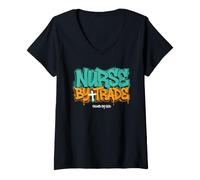 Women's Nurse By Trade Called By God Christian Faith V-Neck T-Shirt