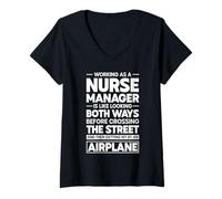 Women's Nurse Case Manager V-Neck T-Shirt