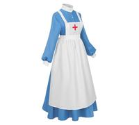 Women's Nurse Costume | Nurse Costume First World War Carnival Halloween, Long Historical Outfit for Parties Photographs Actors Historical Museums Television Productions