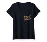 Womens Nurse Practitioners NP Hematology Oncology V-Neck T-Shirt
