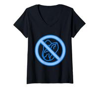 Womens Nut-Free Nut Allergy No Nuts V-Neck T-Shirt