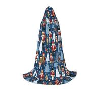 Women'S Nutcracker Ballet Xmas Dance Hooded Cape For Teenagers, Unisex Cloak Robe Hooded Halloween Costume Satin Witches Vampire Cloak Fancy Dress Up Children