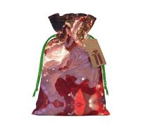 Women'S Nutcracker Ballet Xmas Dance Print Drawstring Pouches For Gifts,Reusable Fabric Gift Bags,For Holiday And Party Presents