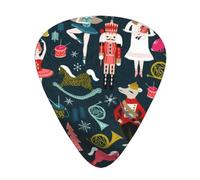 Women'S Nutcracker Ballet Xmas Dance Print Guitar Picks,12 Pack Guitar Plectrums Thin, For Bass Electric Acoustic Guitars Ukulele