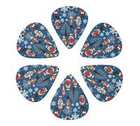 Women'S Nutcracker Ballet Xmas Dance Print Guitar Picks With Grip Stamped, Non Slip Picks Of 6 For Acoustic Electric Guitar Picks Guitar Accessories Ukulele For Acoustic Guitar Bas